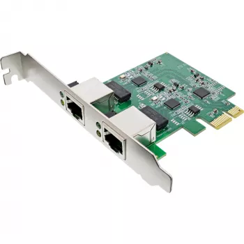 InLine Dual Gigabit karta sieciowa, 1x RJ45 2.5Gb/s, PCIe x1, z zaślepką niskoprofilową