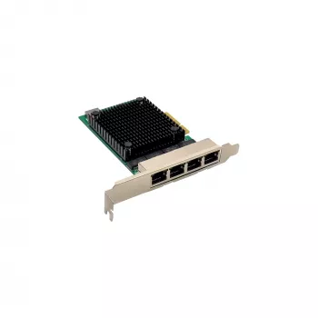 InLine Quad Gigabit karta sieciowa, 4x RJ45 2.5Gb/s, PCIe x4, z zaślepką niskoprofilową