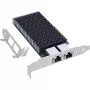 Karta sieciowa InLine Dual 10-Gigabit, 2x RJ45 10Gb/s, PCIe x8, w zestawie niskoprofilowa śledź