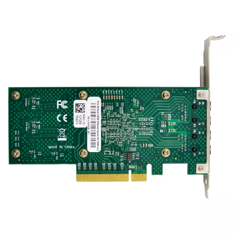 Karta sieciowa InLine Dual 10-Gigabit, 2x RJ45 10Gb/s, PCIe x8, w zestawie niskoprofilowa śledź