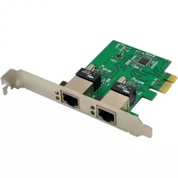 Karta sieciowa InLine 51128K Dual Gigabit 2x RJ45 PCIe x1