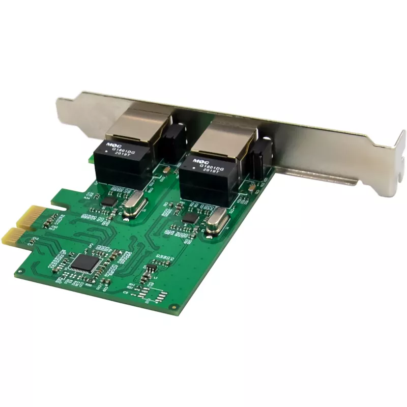 Karta sieciowa InLine 51128K Dual Gigabit 2x RJ45 PCIe x1