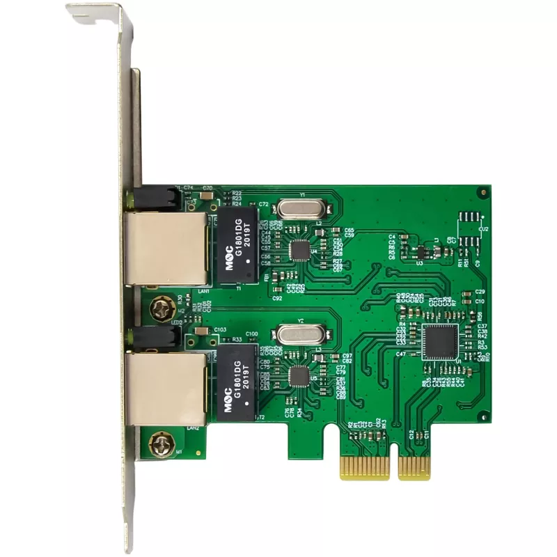 Karta sieciowa InLine 51128K Dual Gigabit 2x RJ45 PCIe x1