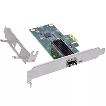 InLine Gigabit sieciowy card, 1x SFP, PCIe x1, incl. low profile slot bracket