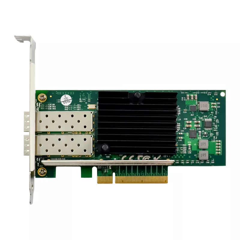 InLine podwójna karta sieciowa 10 Gigabit, 2x SFP+, PCIe x8, zawiera niskoprofilową śledź
