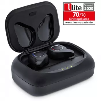 InLine PURE Air TWS, słuchawki douszne Bluetooth z etui ładującym Qi PowerBank