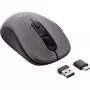 Mysz InLine 3-w-1, Bluetooth + 2x 2,4 GHz, 5 przycisków, optyczna, szaro-czarna