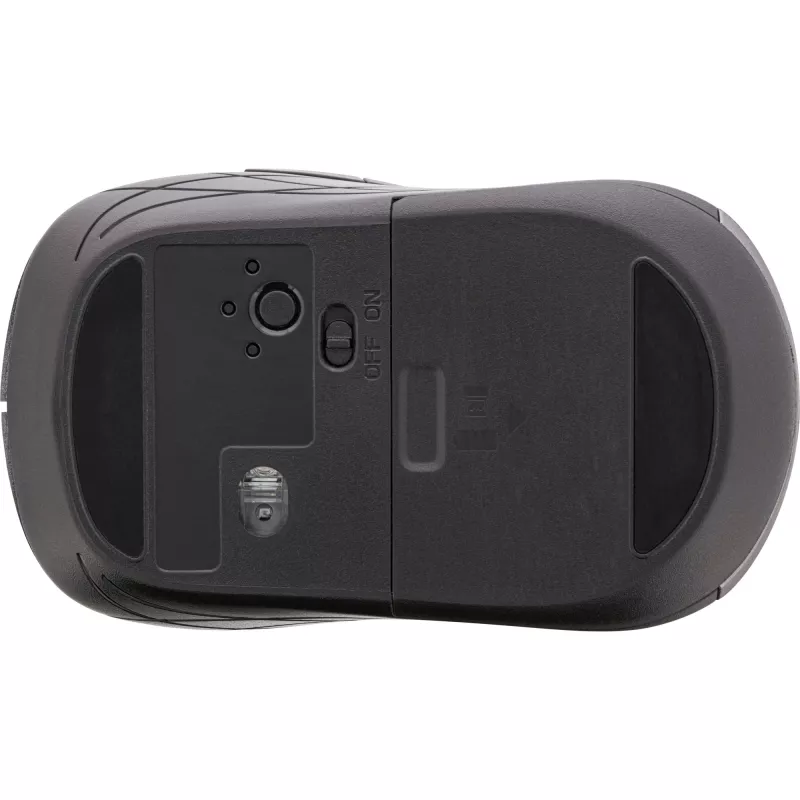 Mysz InLine 3-w-1, Bluetooth + 2x 2,4 GHz, 5 przycisków, optyczna, szaro-czarna