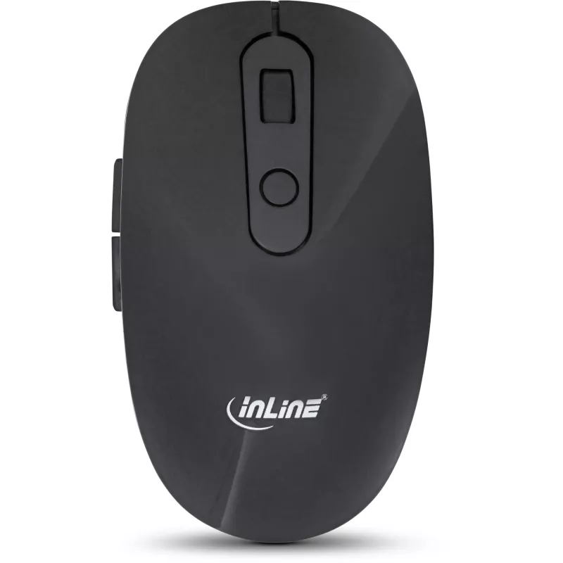 InLine Design Desktop Set, USB 2,4GHz, max. 1600dpi, czarny, NIEMIECKI