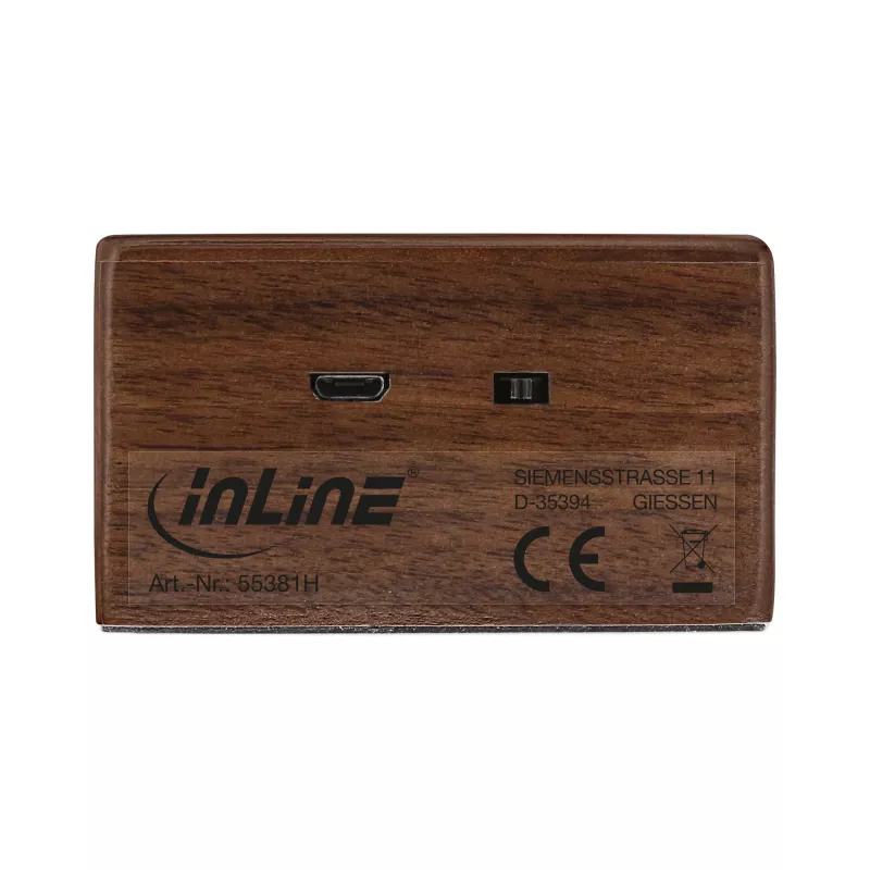 InLine woodbrick, głośnik indukcyjny w drewnianej obudowie