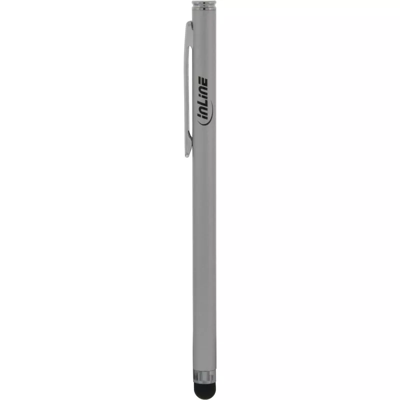 InLine Stylus, długopis do ekranów dotykowych smartfonów i tabletów, srebrny