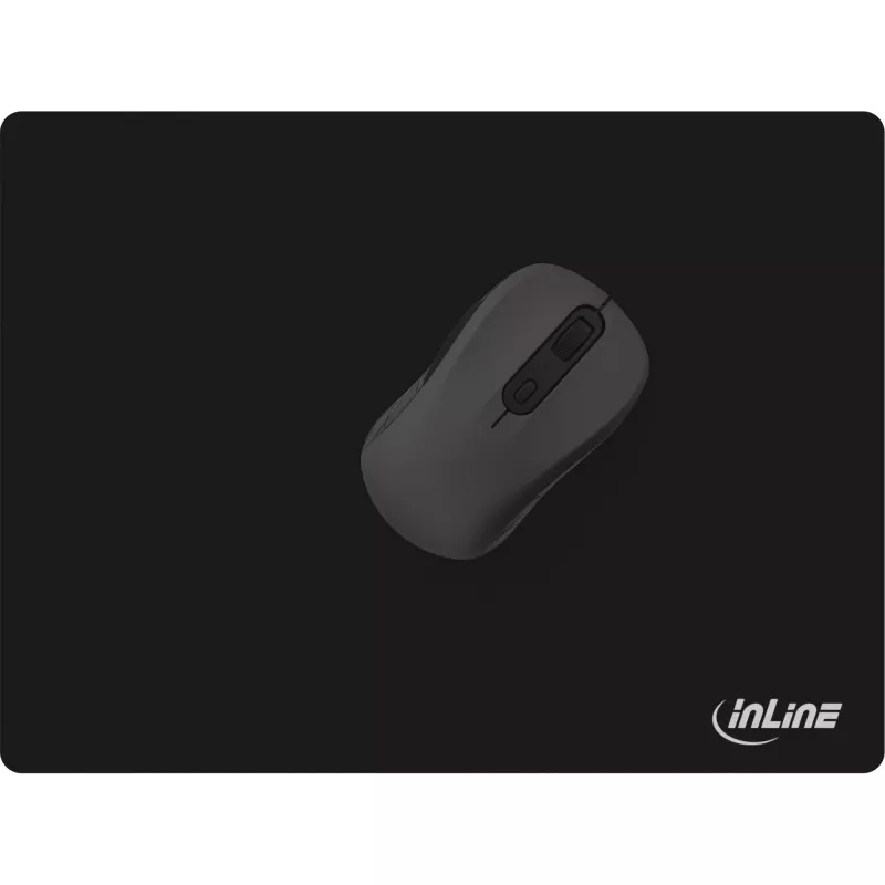 InLine Podkładka pod mysz, miękka podkładka gamingowa, 350x260x3mm, czarna