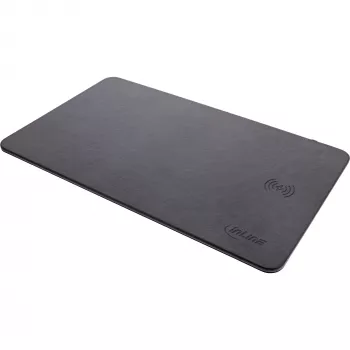 Podkładka pod mysz InLine, ładowanie bezprzewodowe, 370x225x7mm, czarna