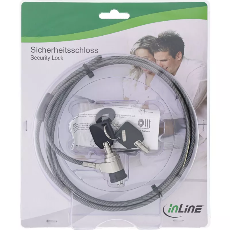 InLine Notebook Security Lock z kluczem 4.4mm x 2m