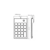 InLine 57161E klawiatura Uniwersalny USB Nie Czarny
