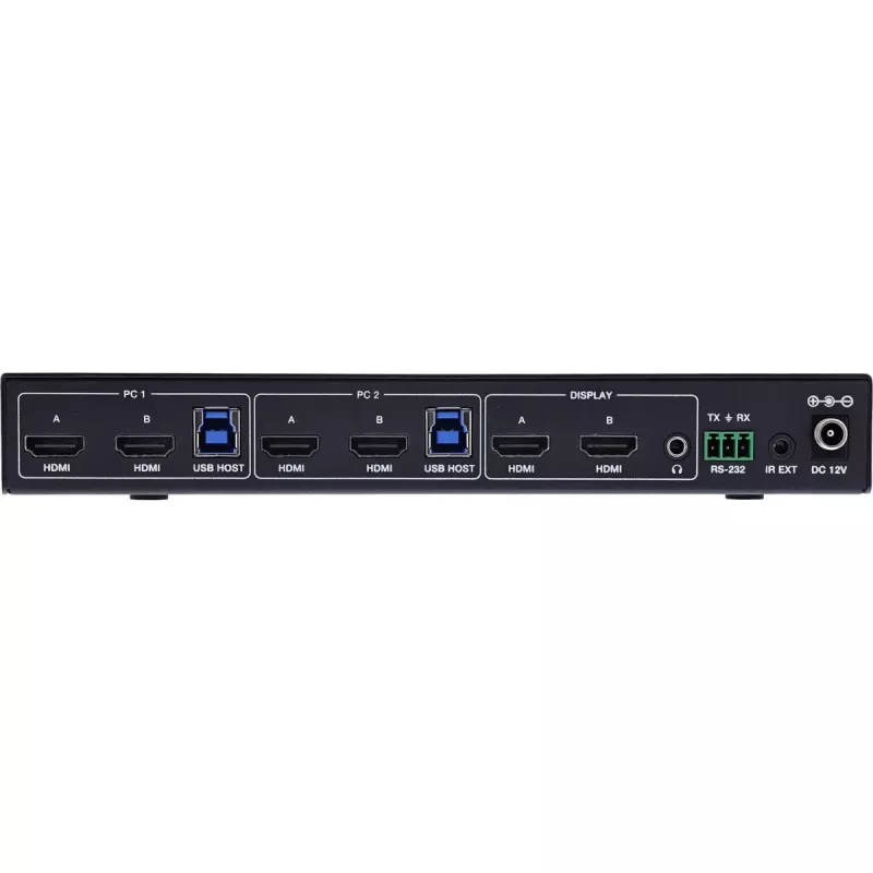 InLine 57885F przełącznik KVM do montażu w szafie rack Czarny