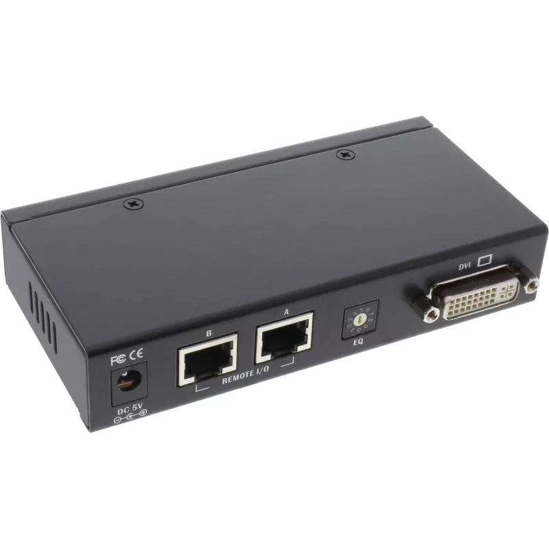 InLine DVI USB KVM Extender over TP kabel with Audio up to 50m