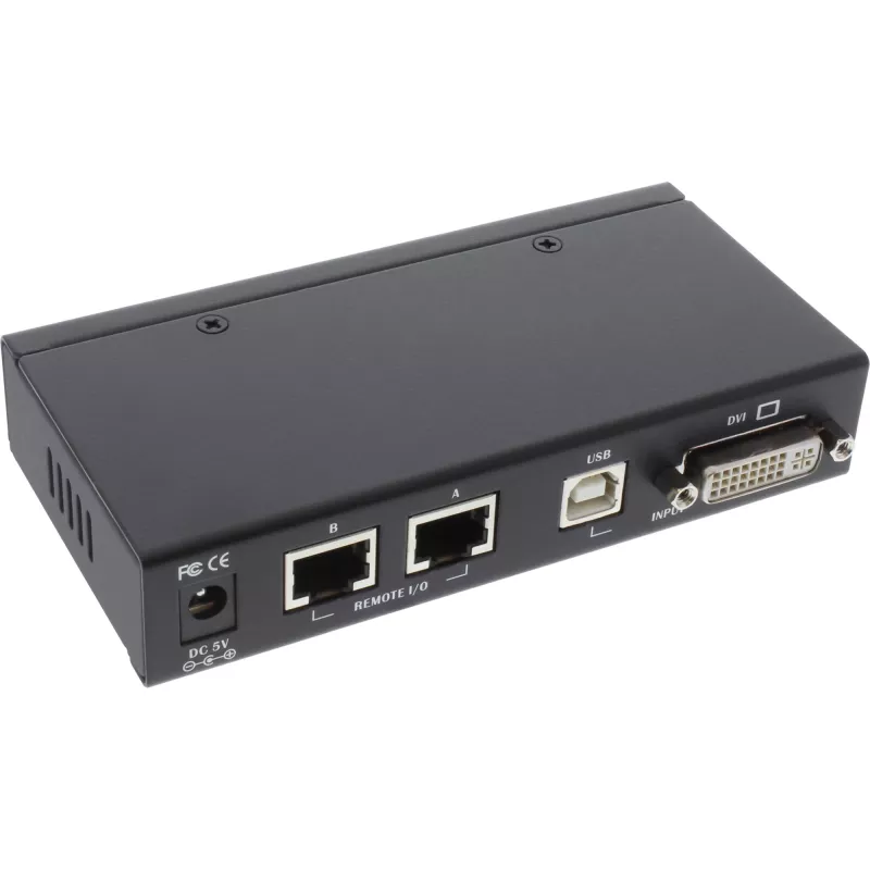 InLine DVI USB KVM Extender over TP kabel with Audio up to 50m