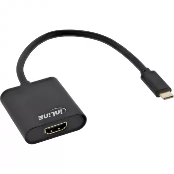 InLine konwerter wyświetlacza USB, wtyk USB-C na gniazdo HDMI (DP Alt Mode), 4K/60Hz