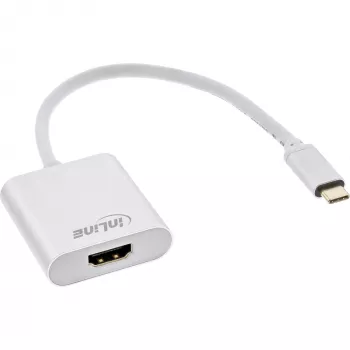InLine konwerter wyświetlacza USB, USB-C męski na HDMI żeński (DP Alt Mode) 4K/60Hz