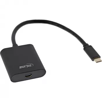 Konwerter wyświetlacza InLine, USB-C męski na Mini DisplayPort 4K/60Hz czarny