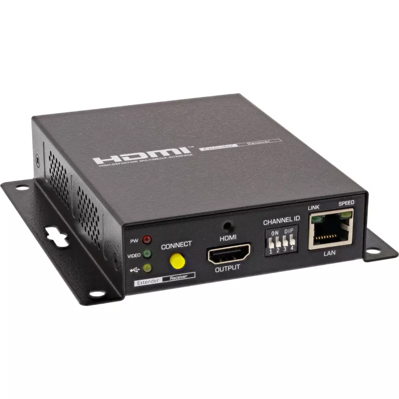 Przedłużacz KVM InLine 64601 4K HDMI USB przez IP do 100 m