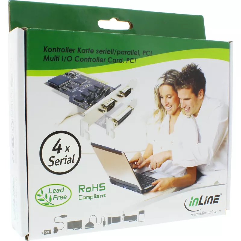 Karta kontrolera InLine PCI Multi I/O 4 porty szeregowe DB9