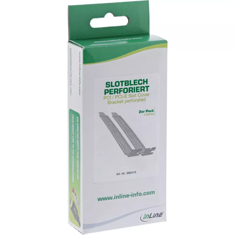 InLine PCI / PCI-E Slot Cover Bracket perforowany zestaw 2 szt.