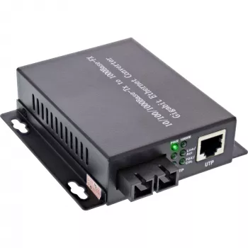 InLine sieciowy Media Converter 10/100/1000Mb/s TP do FO (SC Duplex), MM, 550m