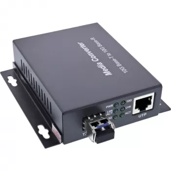 InLine 66659F konwerter mediów sieciowych 10000 Mbit/s 1310 nm jednomodowy czarny