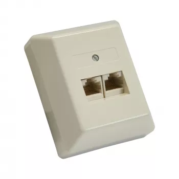 InLine ISDN Wall Plate 2x RJ45 żeński 2x 8 Port 69988B