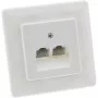 InLine ISDN Wall Plate 2x RJ45 female 2x 8 Port 69989C
