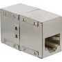 InLine Cat.5e Adapter w pełni ekranowany metalowy 2x RJ45 żeński na żeński prosty