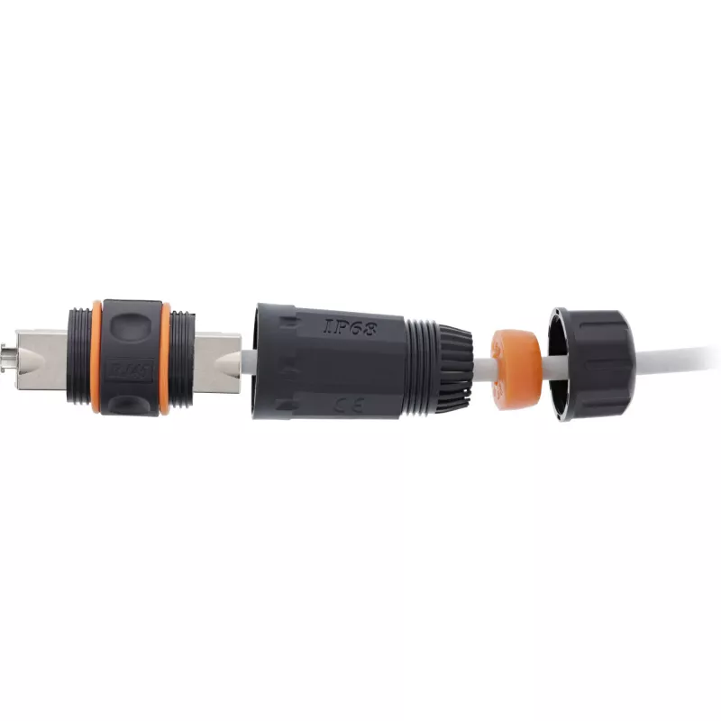 InLine Złącze zewnętrzne Cat.6A wodoszczelne IP68 69992W
