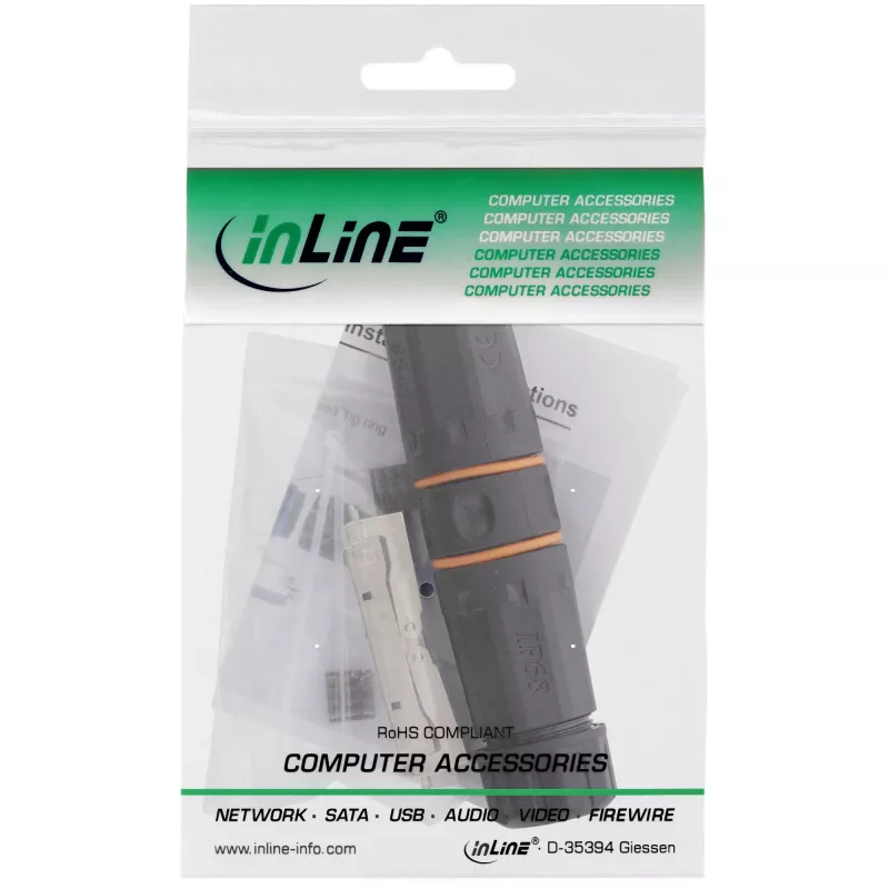 InLine Złącze zewnętrzne Cat.6A wodoszczelne IP68 69992W