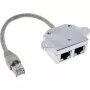 InLine Cat.5e ISDN T-Adapter RJ45 męski na 2x RJ45 żeński 15cm
