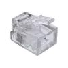 Wtyczka modułowa InLine 6P4C RJ11 do zaciskania na kablu okrągłym, 10 szt.