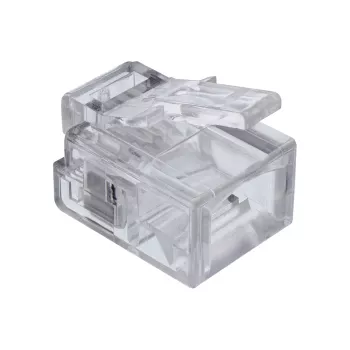 Wtyczka modułowa InLine 6P4C RJ11 do zaciskania na kablu okrągłym, 10 szt.