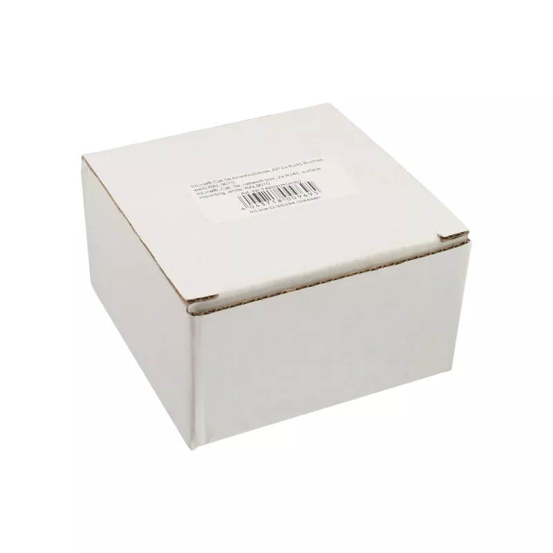 InLine Cat.5e Puszka sieciowa 2x RJ45 natynkowa biały RAL9010