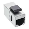 InLine Moduł RJ45 żeński-żeński SNAP-In Kat.6 STP, czarny/srebrny