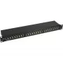 InLine Patch Panel 19 cali Cat.5e 24 porty 1U czarny RAL9005