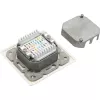 InLine Cat.6 Puszka połączeniowa 2x żeńska RJ45 pozioma RAL9010 biała