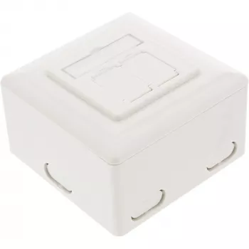 Wall Outlet Box surface or concealed mount 2x RJ45 vertical InLine 75602K