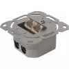 Wall Outlet Box surface or concealed mount 2x RJ45 vertical InLine 75602K