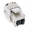 InLine RJ45 Keystone Jack Snap-In moduł Cat.6a, z osłoną przeciwpyłową czarną