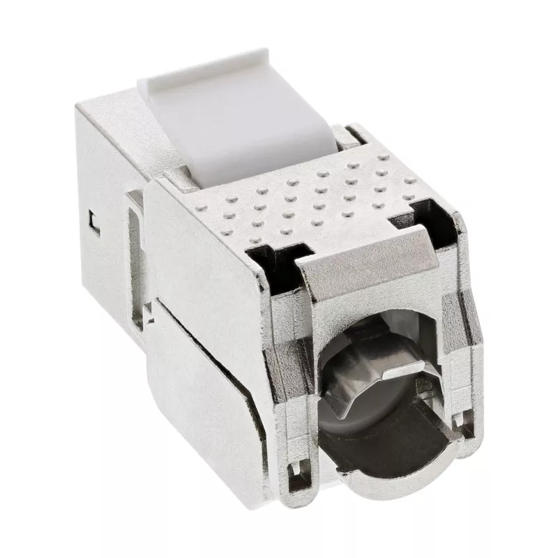 InLine RJ45 Keystone Jack Snap-In moduł Cat.6a, z osłoną przeciwpyłową czarną