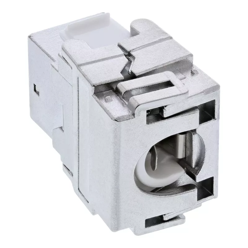 Moduł keystone RJ45 InLine Premium, zatrzaskowy, kat. 6a, z osłoną przeciwpyłową
