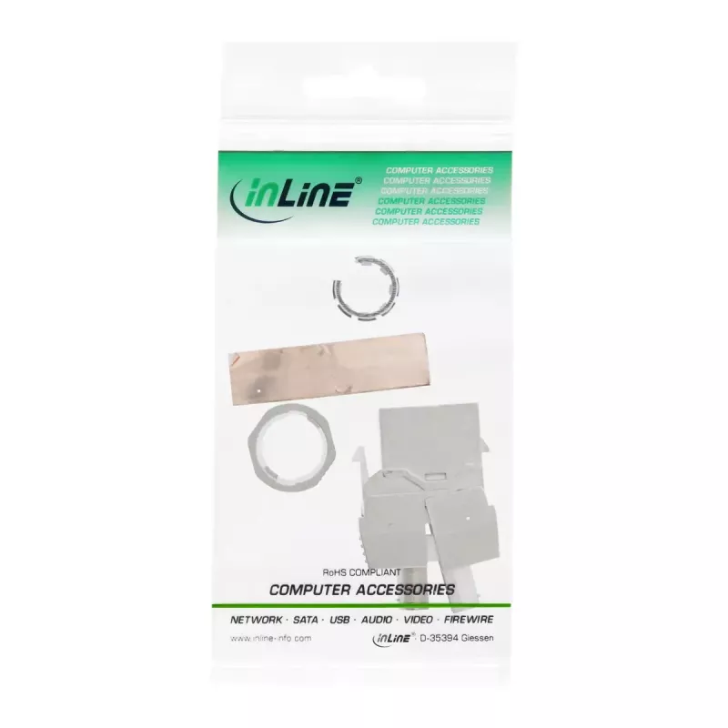 Moduł RJ45 Keystone Jack Snap-In InLine 76202F Cat.6a