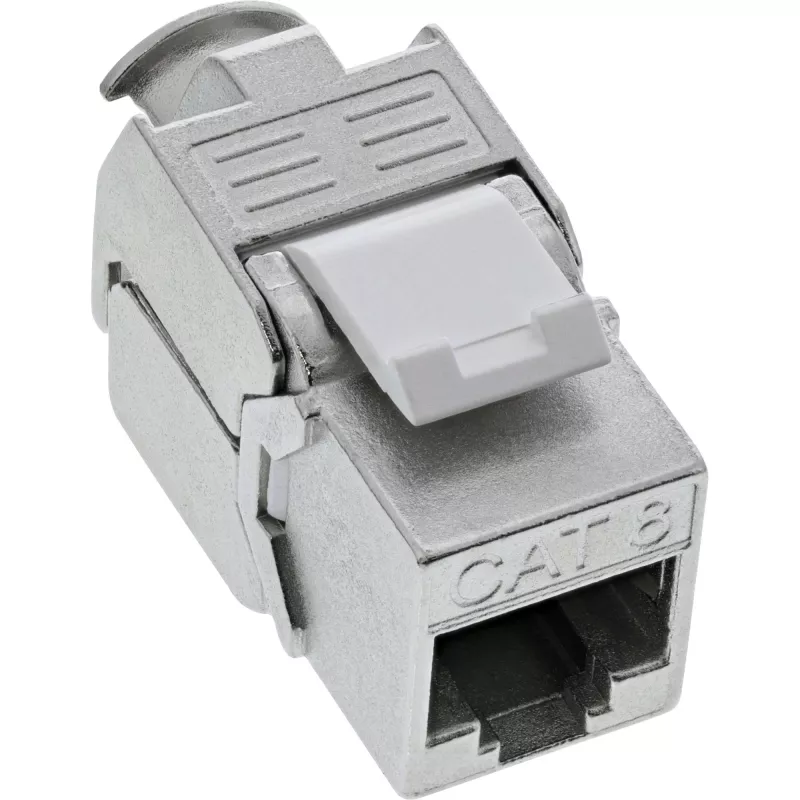 InLine Moduł Keystone Jack RJ45 Snap-In Kat.8.1 Płaski Metaliczny 1 szt.