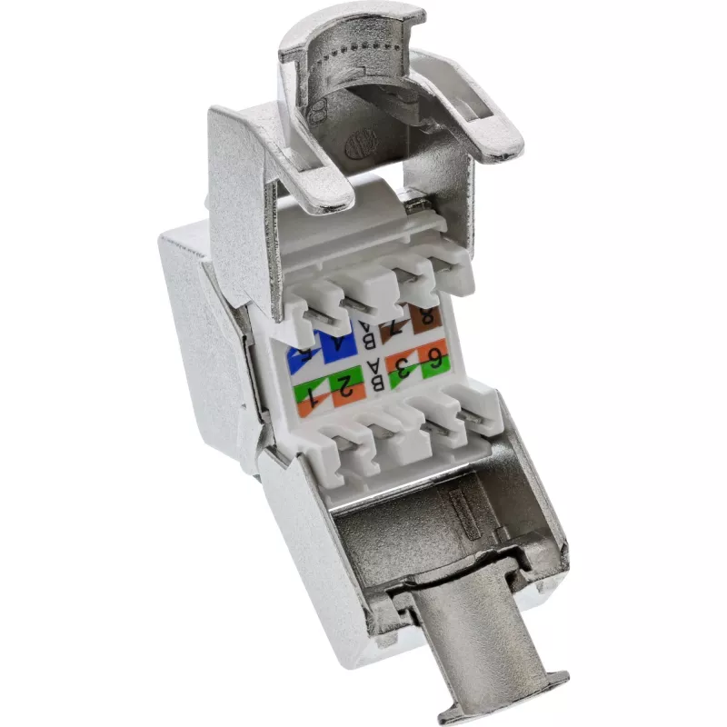 InLine Moduł Keystone Jack RJ45 Snap-In Kat.8.1 Płaski Metaliczny 1 szt.